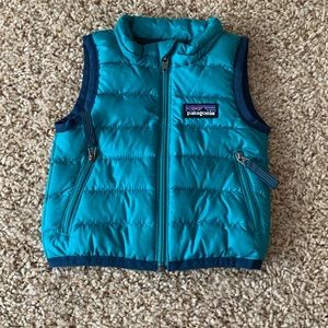 Green Patagonia Baby Vest